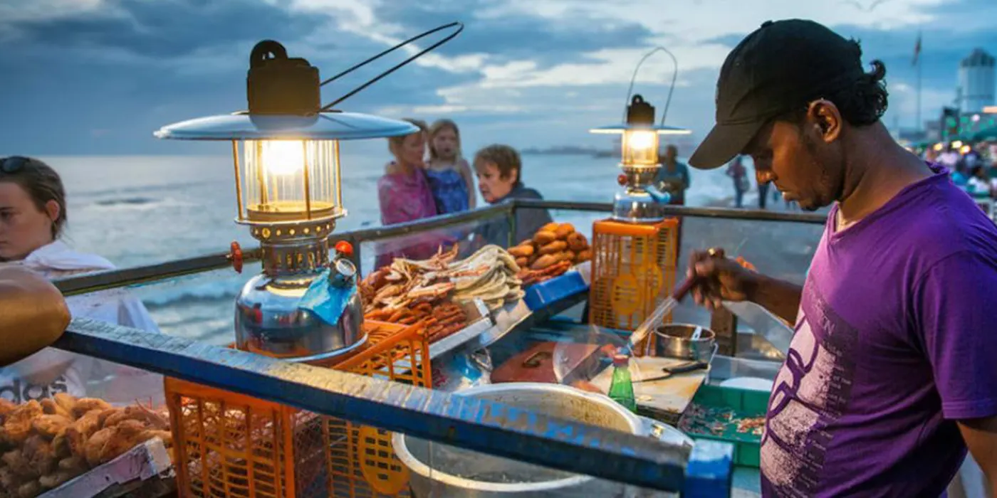 Street Food in Galle Face Green Colombo